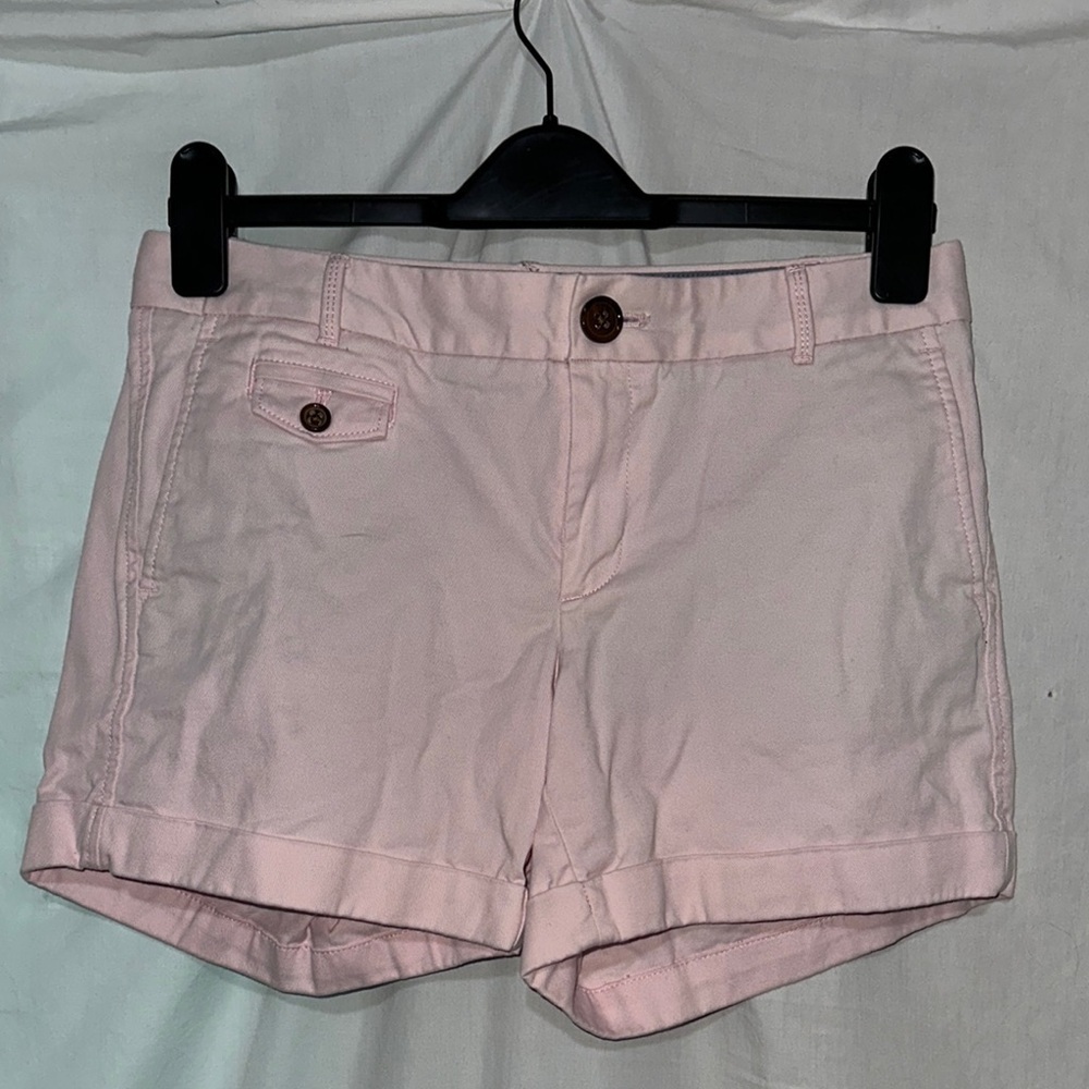 Banana Republic light pink "pink sand" city chino shorts size 2